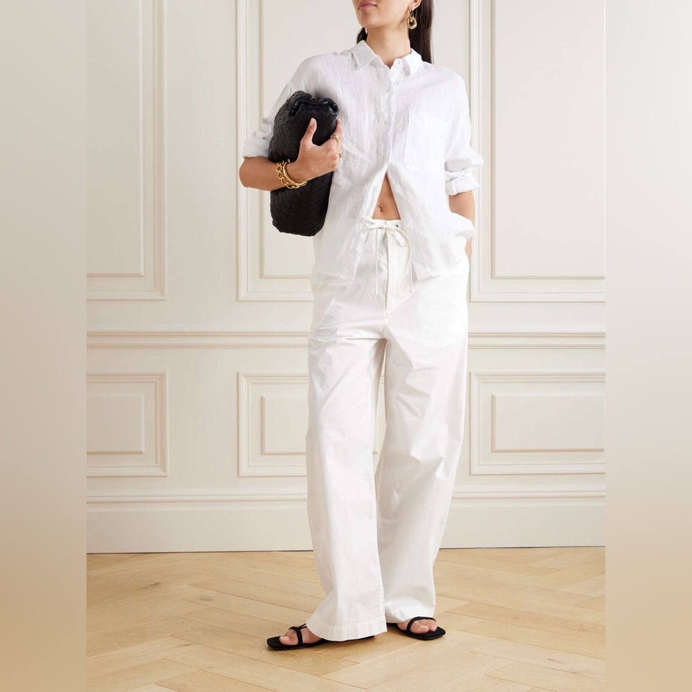 Nili Lotan Kai Pant Sz L White NWT